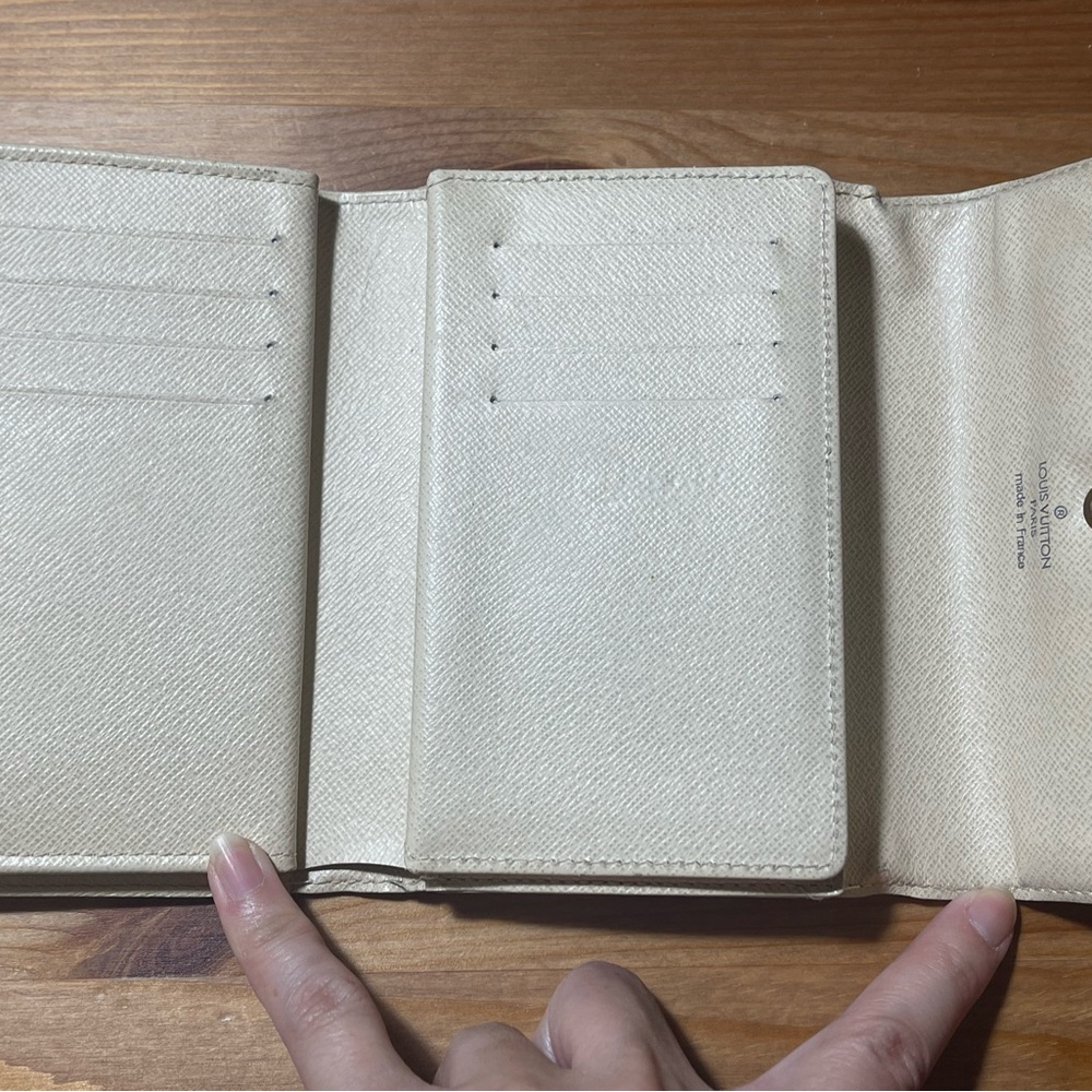 10889 Louis Vuitton Damier Azur wallet Vintage Rare cards and photo - Picture 5 of 16
